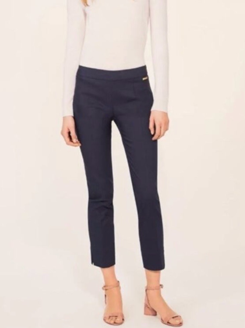 Tory Burch Navy Blue Callie Skinny Pant Size 10